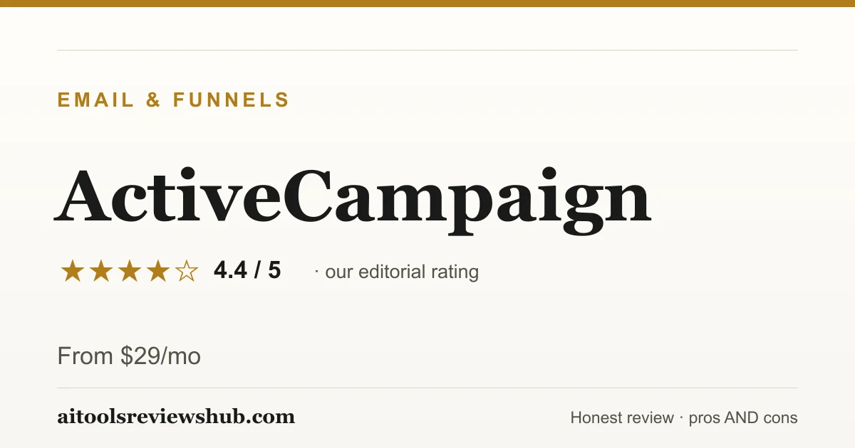 ActiveCampaign — honest review