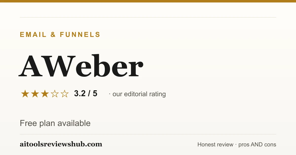 AWeber — honest review