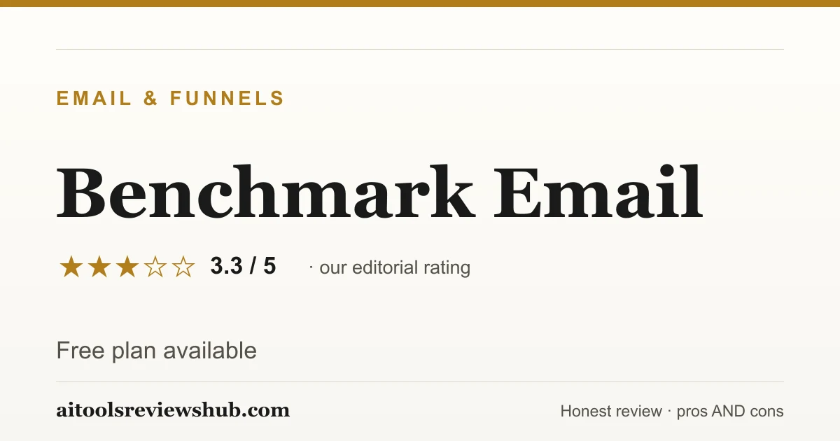 Benchmark Email — honest review