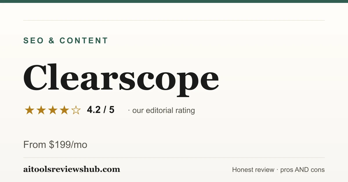 Clearscope — honest review
