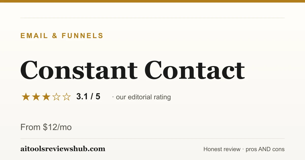 Constant Contact — honest review