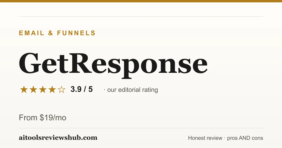GetResponse — honest review