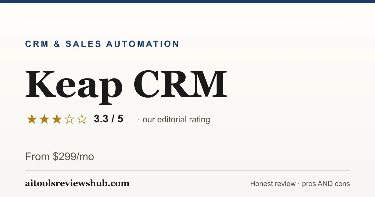 Keap CRM — honest review