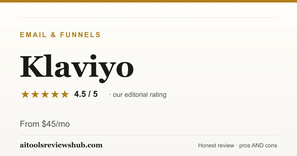 Klaviyo — honest review