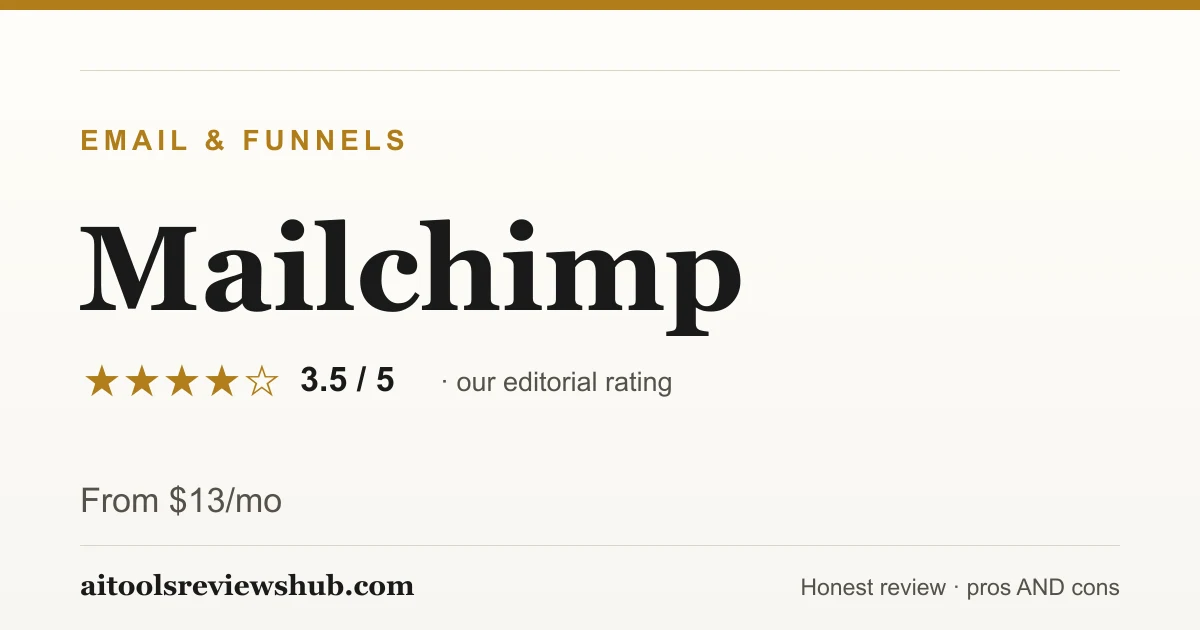 Mailchimp — honest review