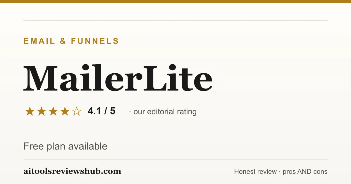 MailerLite — honest review
