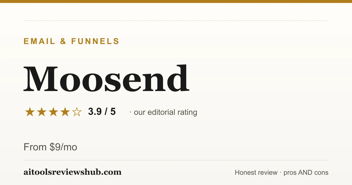 Moosend — honest review