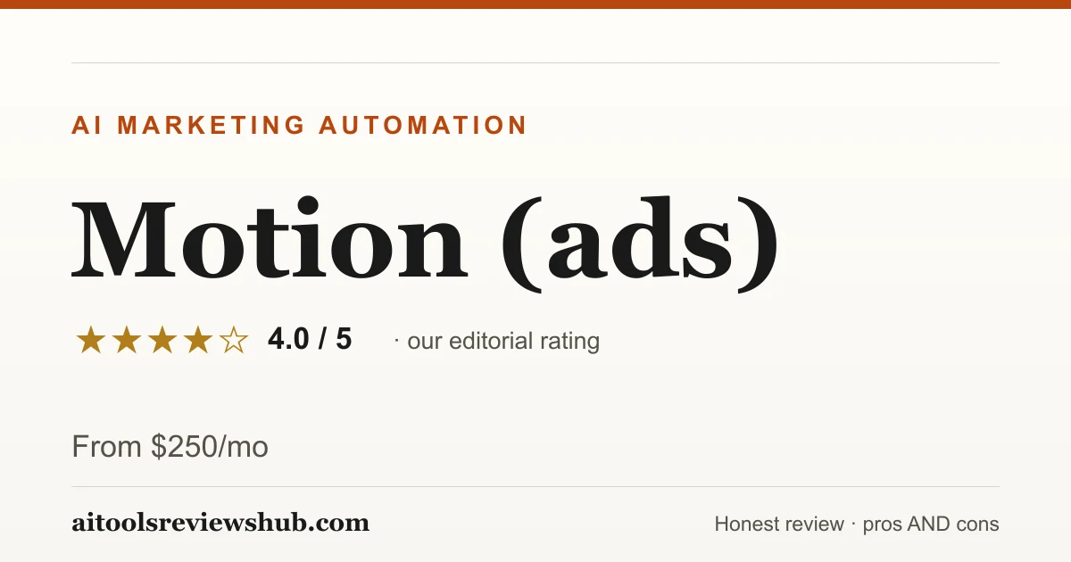Motion (ads) — honest review