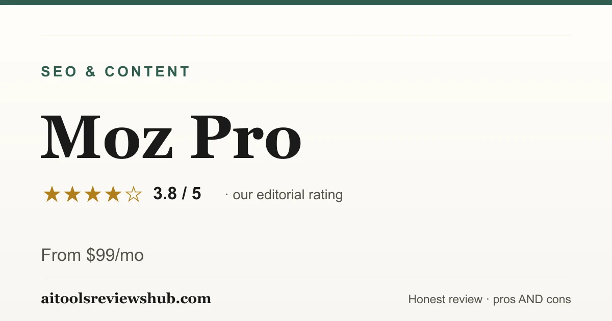 Moz Pro — honest review