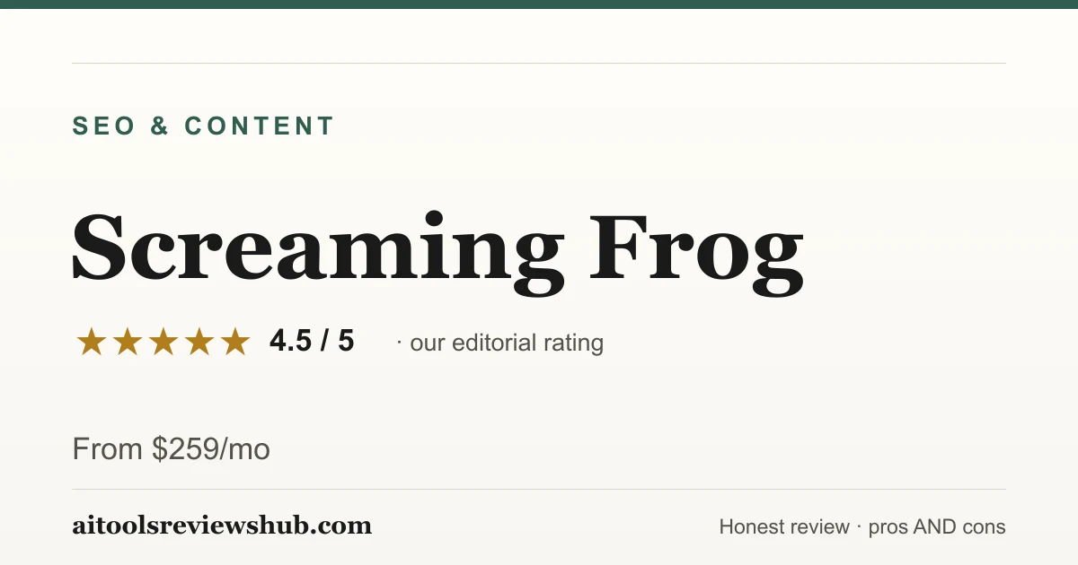 Screaming Frog — honest review