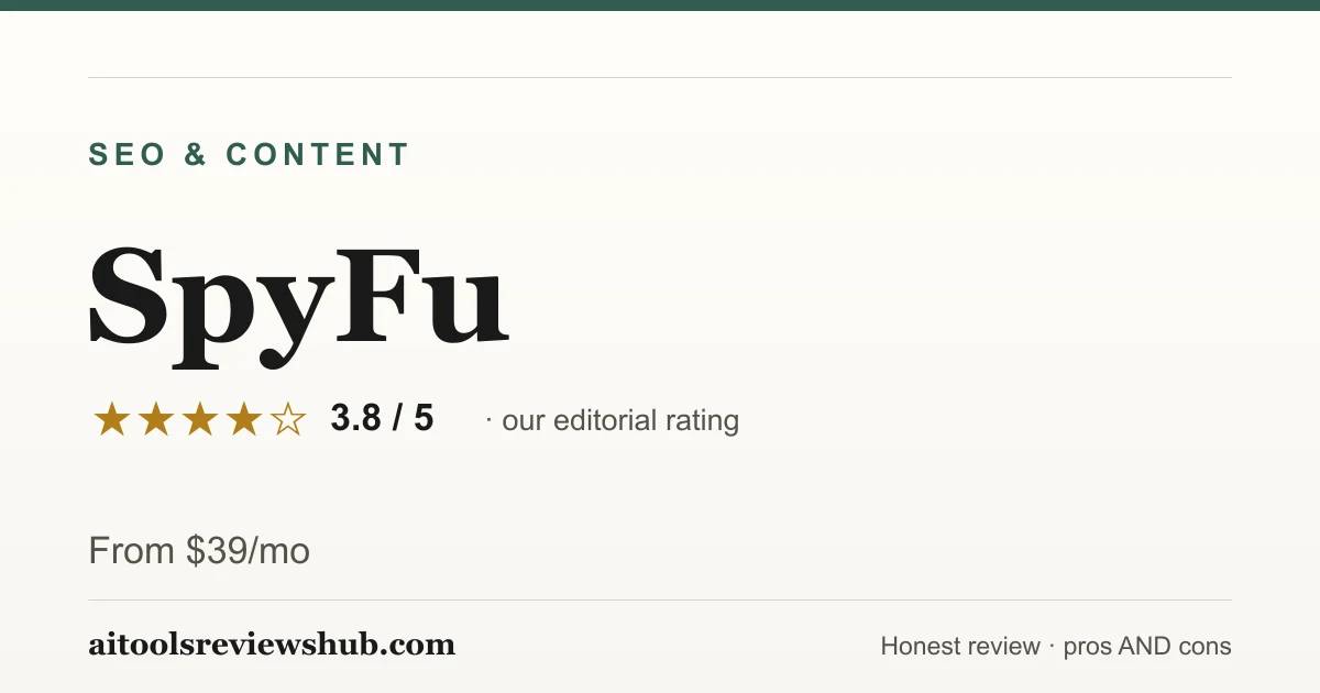SpyFu — honest review