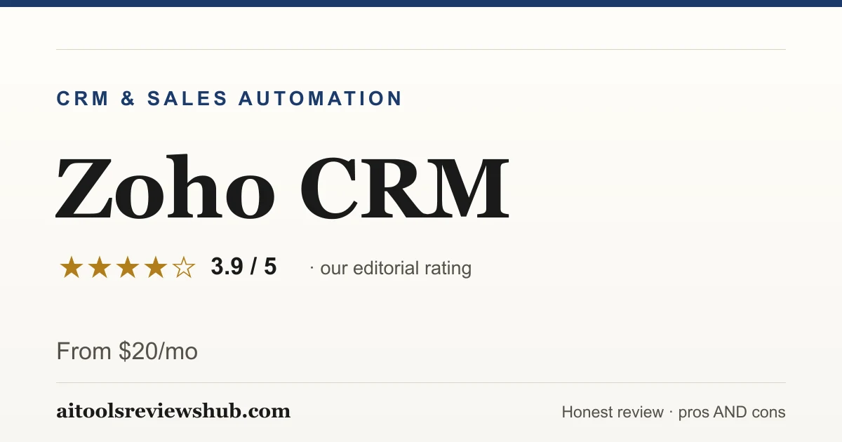 Zoho CRM — honest review